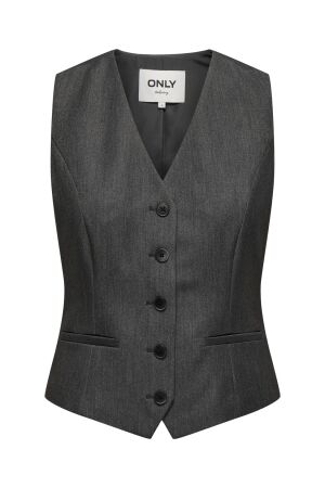Only Only onliris-hattie waistcoat tlr noos Gilets dark grey melange