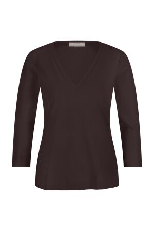 Studio Anneloes Studio Anneloes emma top 94841 T-shirt Lange mouw 8700 espresso