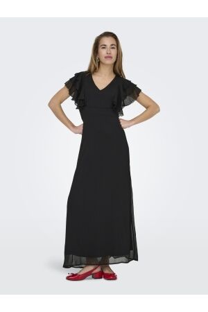 Only Only onlasta life s/s frill ankel dress wvn Zomerjurkjes 4792879 black