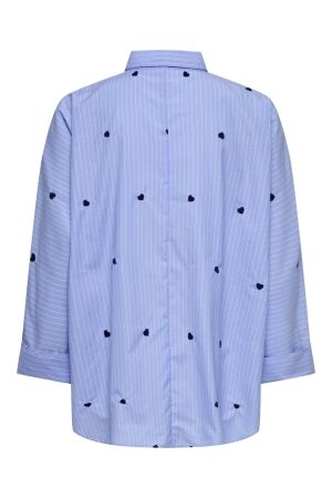 Only Only onlnew lina grace str emb shirt wvn noos Blouse moonlight blue blue heart