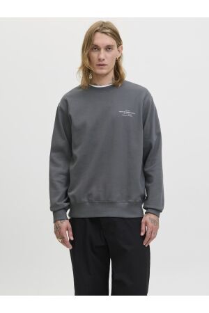Jack & Jones Jack & Jones jprblachad branding sweat crew neck ln Sweater volcanic ash