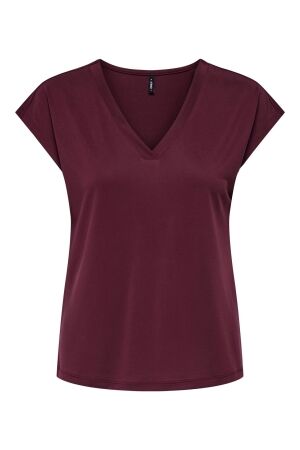 Only Only onlfree life s/s mod.v-neck top jrs noos T-shirt Korte mouw tawny port