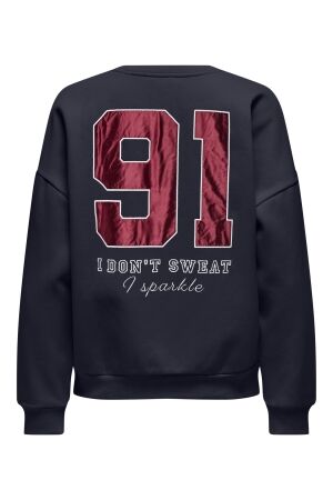 Only Only onlrillo l/s boxy o-neck cs swt Sweater night sky