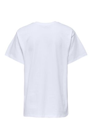 Only Only onlrikka s/s satin print top box cs jrs T-shirt Korte mouw bright white game