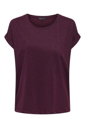 Only Only onlmoster glitter s/s top noos jrs T-shirt Korte mouw chocolate truffle lurex