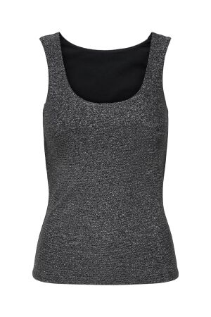 Only Only onlea glitter s/l 2-ways top jrs noos Tops en Singlets black silver glitter