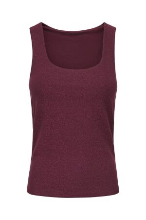 Only Only onlea glitter s/l 2-ways top jrs noos Tops en Singlets chocolate truffle