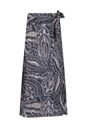 Studio Anneloes Studio Anneloes lara summer dot pareo skirt 13029 6917 dark blue/ecru