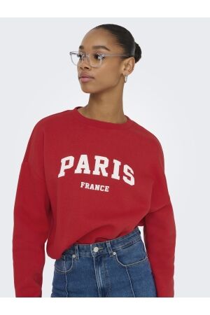 Only Only onlsweat life l/s crew o.size state noos Sweater true red paris