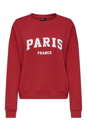 Only Only onlsweat life l/s crew o.size state noos Sweater true red paris