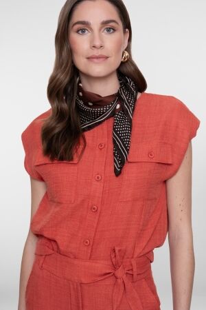 Geisha Geisha blouse with pockets 63092-60 Blouse 201 burned orange
