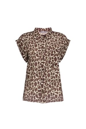 Geisha Geisha blouse 63242-20 Blouse 720 sand/chocolate brown