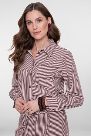 Geisha Geisha blouse 63227-20 Blouse 718 ecru/cherry red