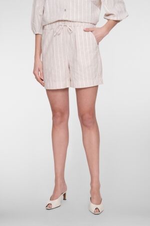 Geisha Geisha shorts lurex stripe 61185-70 Korte broeken 718 ecru/lurex