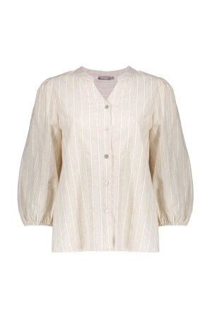 Geisha Geisha blouse lurex stripe 63169-70 Blouse 718 ecru/lurex