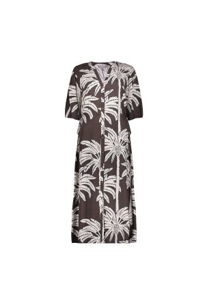 Geisha Geisha dress 67113-20 Jurk 775 brown/off white