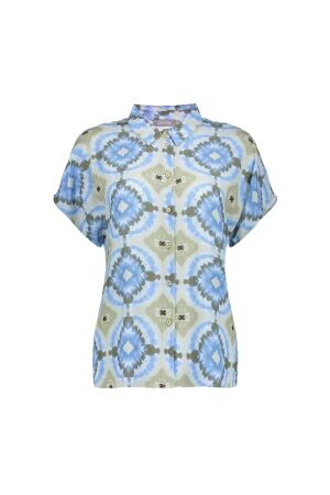 Geisha Geisha blouse 63277-20 Blouse 625 blue/olive