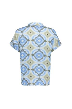 Geisha Geisha blouse 63277-20 Blouse 625 blue/olive