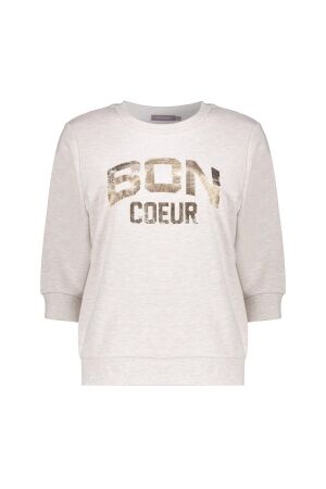 Geisha Geisha sweater foil 62071-24 Sweater 715 beige melange