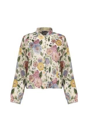 Geisha Geisha bomber jacket leaves 65090-26 Jackets 720 sand/green/gold