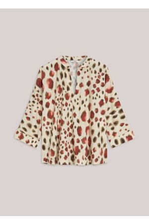 Summum Summum top animal print 2s3426-12378 T-shirt Lange mouw 120 multicolour