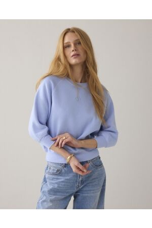 Summum Summum jersey fade-out sweat 3s5271-30704 Trui 423 soft blue