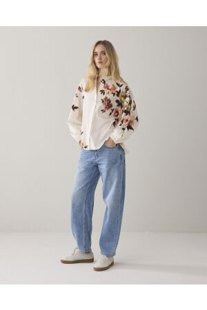 Summum Summum blouse faded flower 2s3460-12379 Blouse 120 multicolour