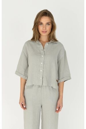 Moscow Moscow 94-05-lady Blouse 130-1 light grey solid
