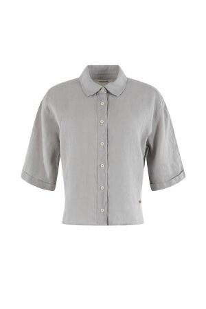 Moscow Moscow 94-05-lady Blouse 130-1 light grey solid