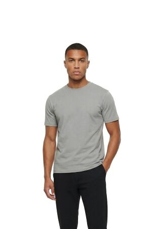Malelions Malelions luxury t-shirt mma20026023 Basic T-shirts 41008 pearl grey