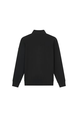 Malelions Malelions knitted longsleeve zip polo mmd10999003 Poloshirts 49001 black
