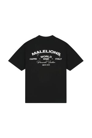 Malelions Malelions permanent vacation t-shirt mmb30026061 Print T-shirts 49001 black