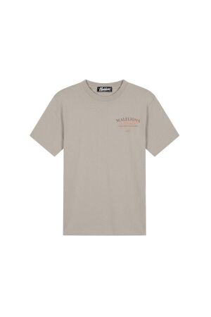 Malelions Malelions dolce vita t-shirt mmc30026017 Print T-shirts 50014 light taupe