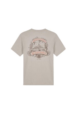 Malelions Malelions dolce vita t-shirt mmc30026017 Print T-shirts 50014 light taupe