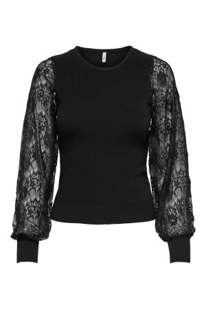 Only Only onlperry life ls mix o-neck knt Trui black