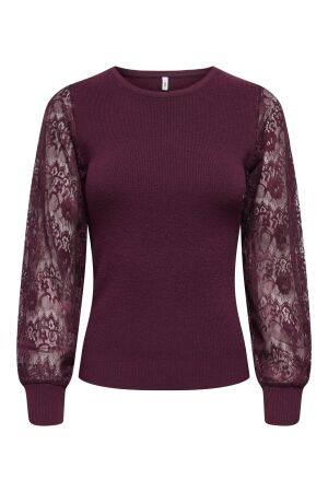 Only Only onlperry life ls mix o-neck knt Trui winetasting