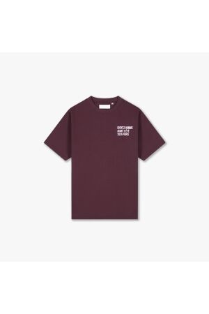 Croyez Homme Croyez Homme classique t-shirt crb20026011 Print T-shirts 45004 burgundy