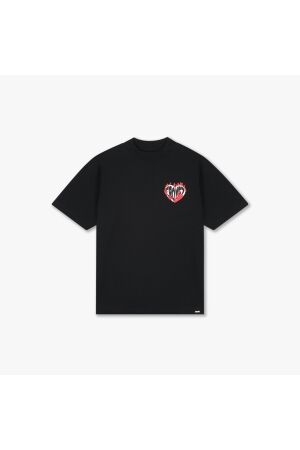 Croyez Homme Croyez Homme heart on fire t-shirt crb30026009 Print T-shirts 49009 vintage black