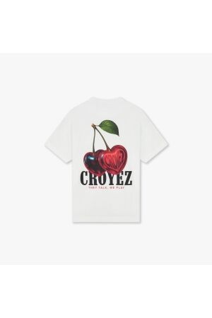 Croyez Homme Croyez Homme cerise d'amour t-shirt crb30026085 Print T-shirts 40001 white
