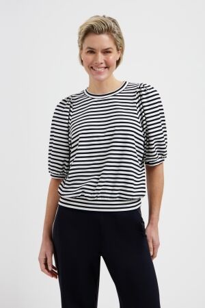 LADY DAY LADY DAY amie l24.580.3032 T-shirt Korte mouw blue/simple white