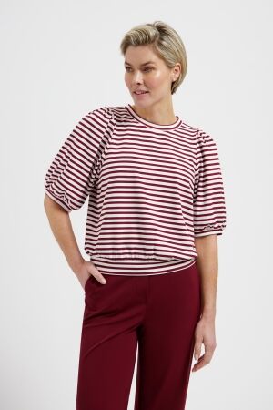 LADY DAY LADY DAY amie l24.580.3032 T-shirt Korte mouw burgundy/simple while