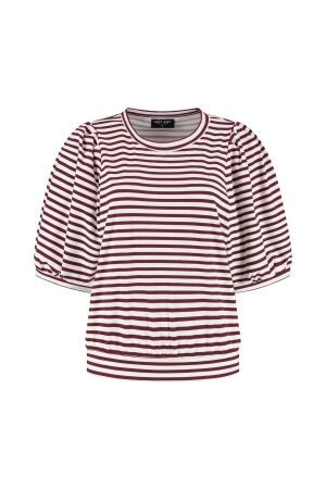 LADY DAY LADY DAY amie l24.580.3032 T-shirt Korte mouw burgundy/simple while