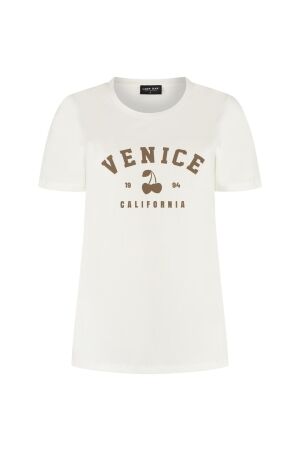 LADY DAY LADY DAY cherry l21.201.3167 T-shirt Korte mouw simple white