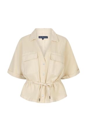 Red Button Red Button drew drawstring co/linen srb4909 Blouse oatmeal