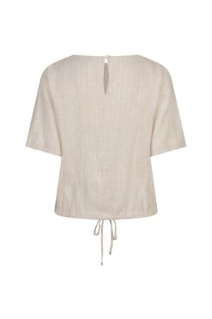 Red Button Red Button skyler linen/visc pinstripe srb4863 T-shirt Korte mouw pebble