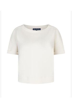Red Button Red Button skyler scuba top srb4954 T-shirt Korte mouw ecru