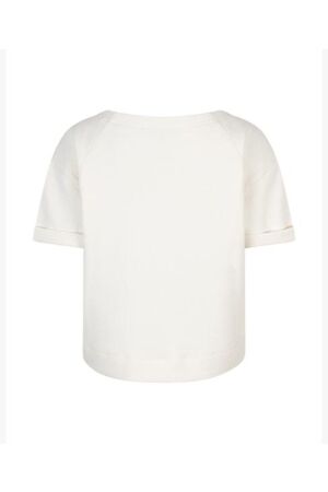 Red Button Red Button skyler scuba top srb4954 T-shirt Korte mouw ecru