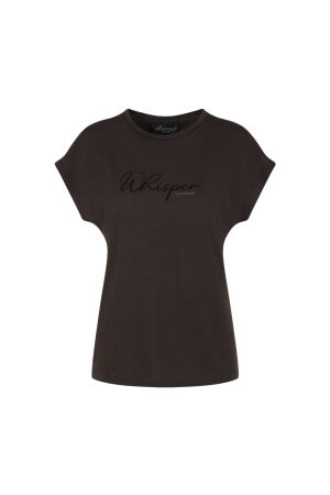 Elvira Casuals Elvira Casuals t-shirt wisper e5 25-001 T-shirt Korte mouw 1032 dark chocolate