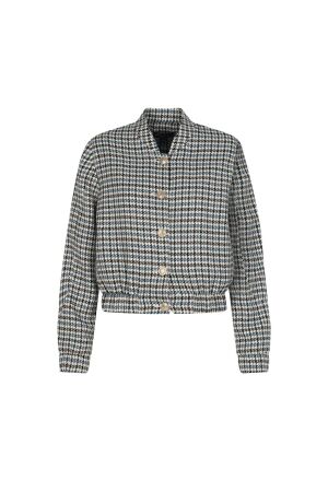 Elvira Casuals Elvira Casuals bomber maud e5 25-011 Jackets 1037 checked blue