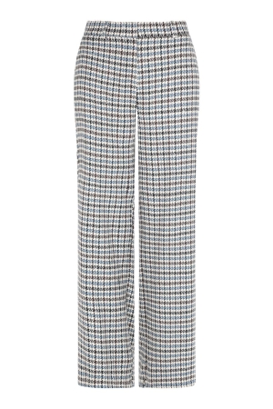 Elvira Casuals Elvira Casuals trouser maud e5 25-012 Broek 1037 checked blue 1037 Checked Blue